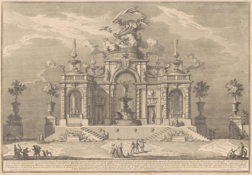 The Prima Macchina for the Chinea of 1754: The Palace of Venus in Cyprus