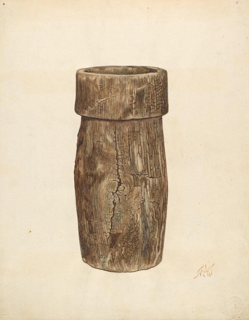 Lead Miner's Wooden Bucket