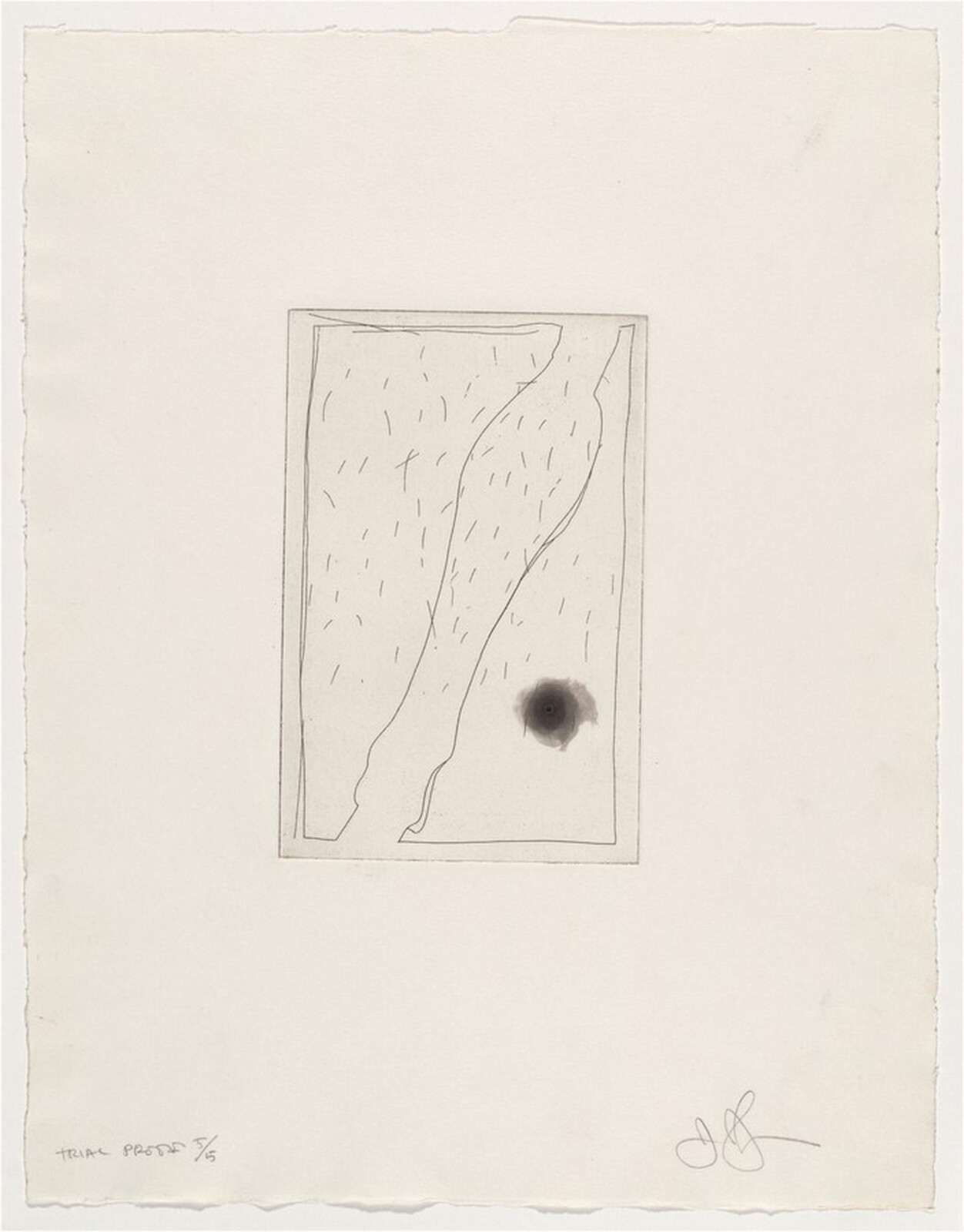 Leg (a) [trial proof 5], Jasper Johns, 1976