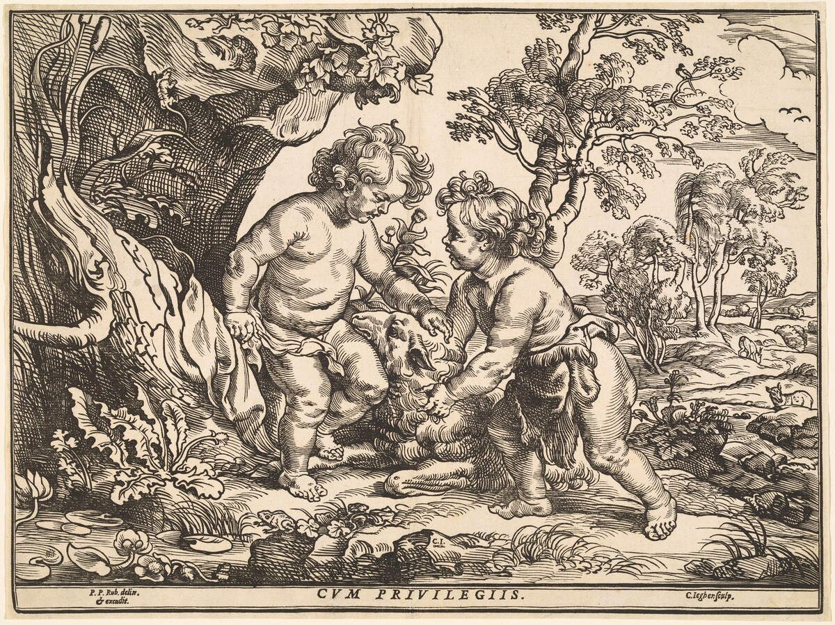 The Infant Christ and Saint John Playing with the Lamb