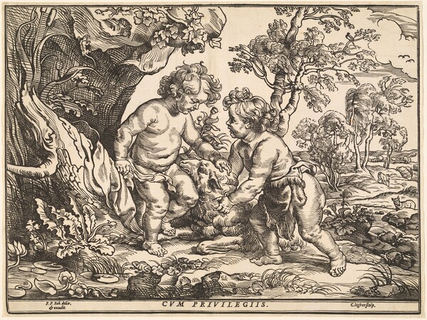 The Infant Christ and Saint John Playing with the Lamb