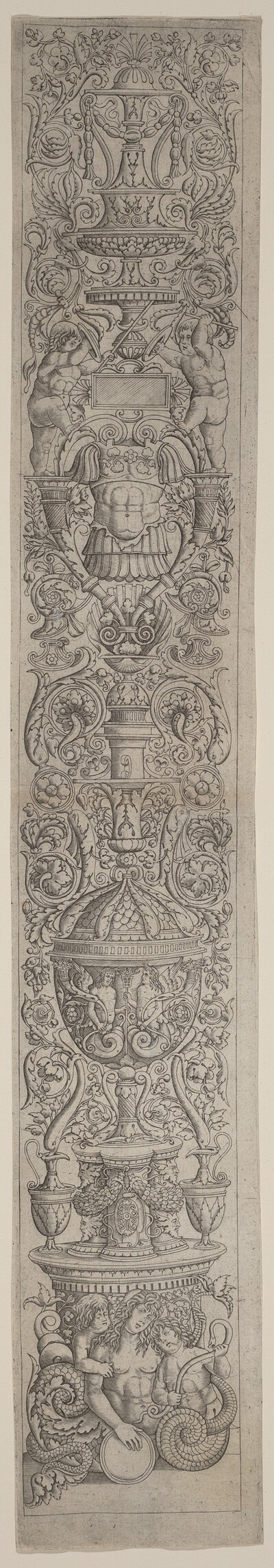 Ornament Panel: Nereid Ridden by Two Children