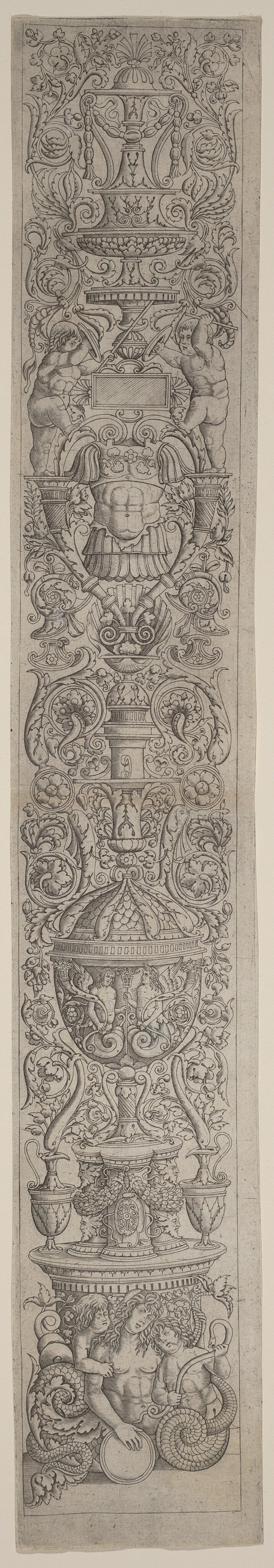 Ornament Panel: Nereid Ridden by Two Children