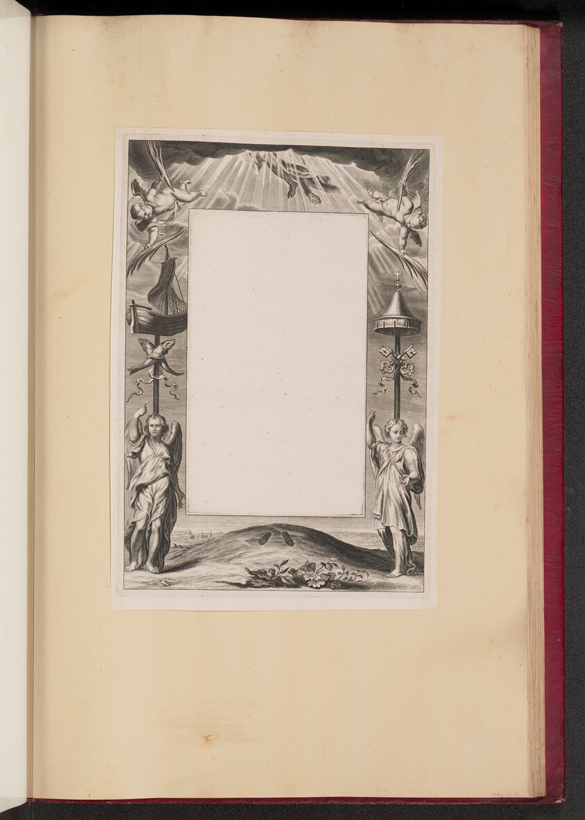 Border Illustration with the Ascension of Christ, Keys and Fish