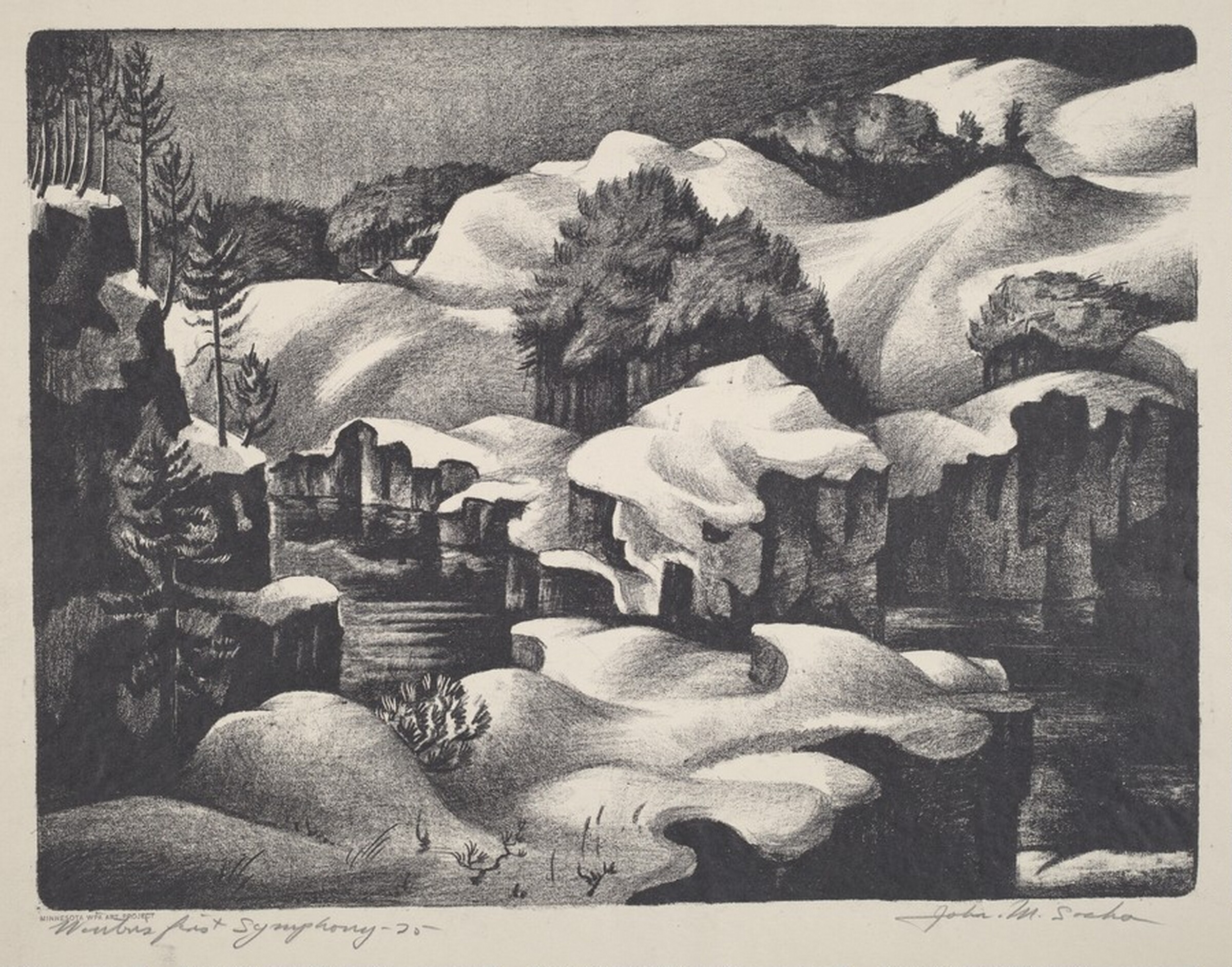 Winter's First Symphony, John M. Socha, c. 1940