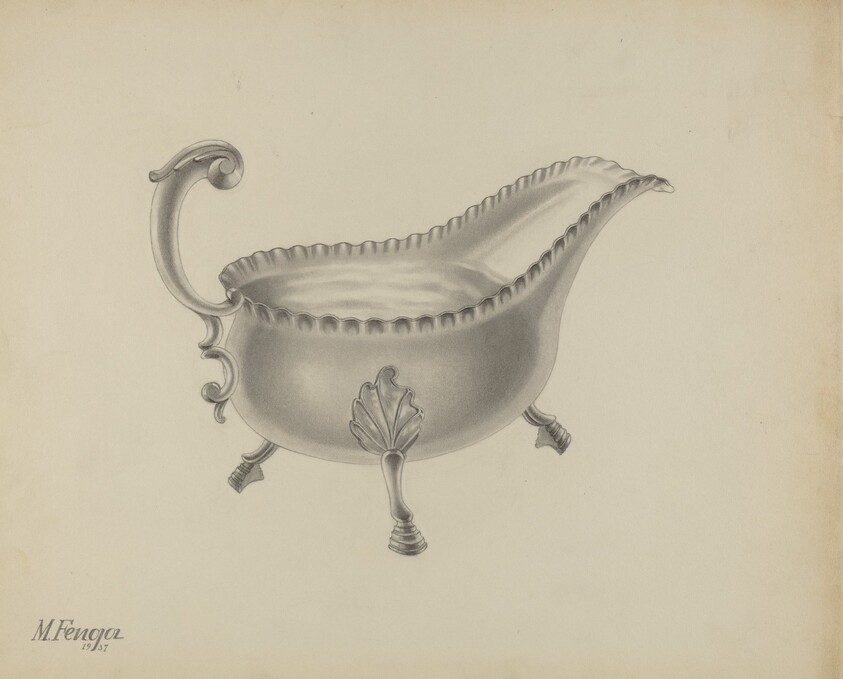 Silver Sauce Boat