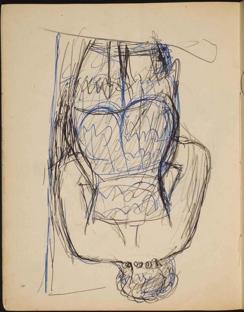 Frau in Wäsche in Rückenansicht (Nude from Behind) [p. 20]