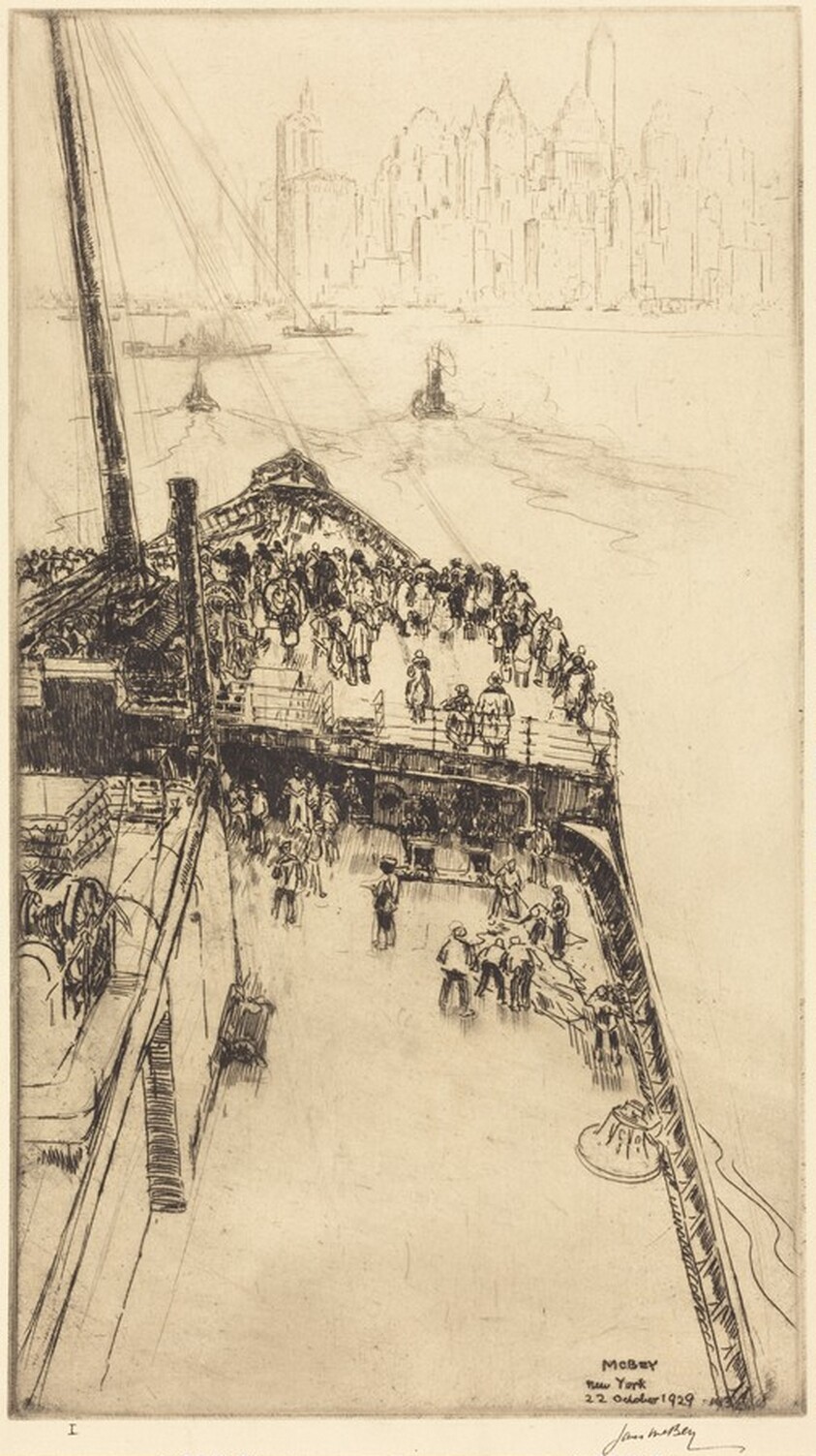 Approaching New York, No.2 (Upright Plate)