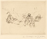 Soldiers Sitting in Trenches, André Dunoyer de Segonzac, 1919/1920
