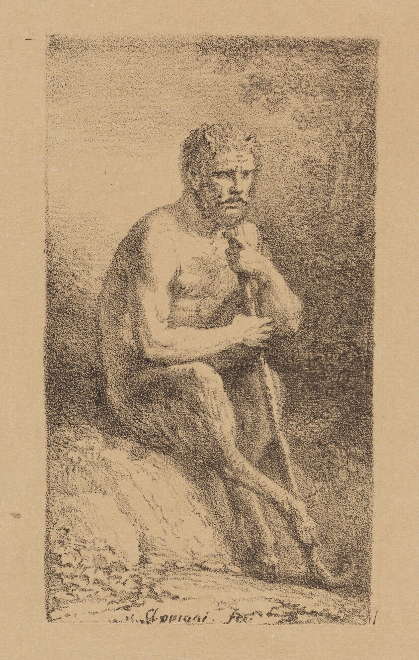 A Satyr Seated in a Landscape