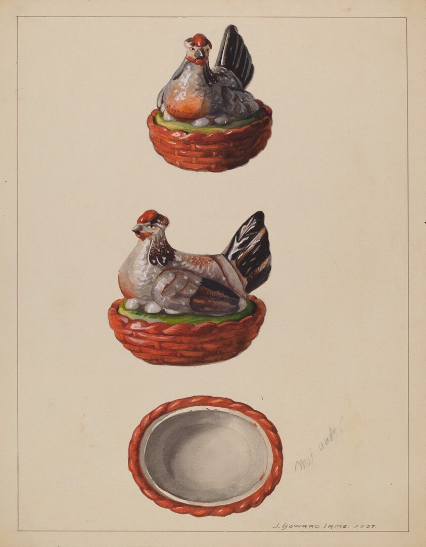 Hen on Basket