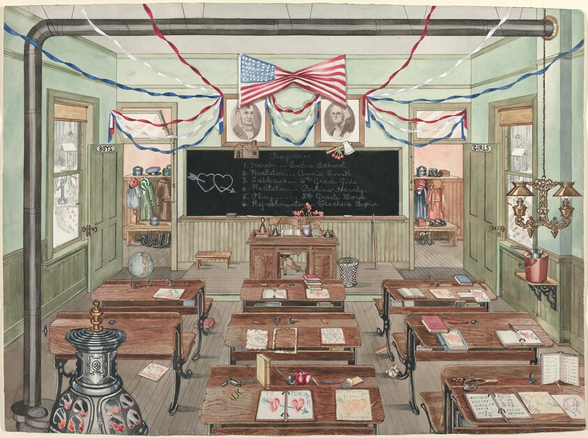 Rural School Room, 1900