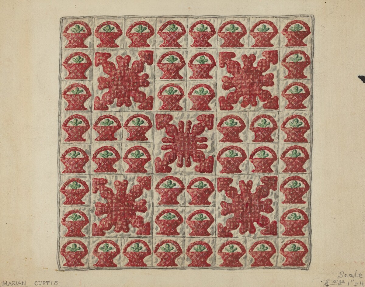 Applique Crib Coverlet