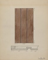 Original Inside Door to Sacristy, Geoffrey Holt, c. 1936