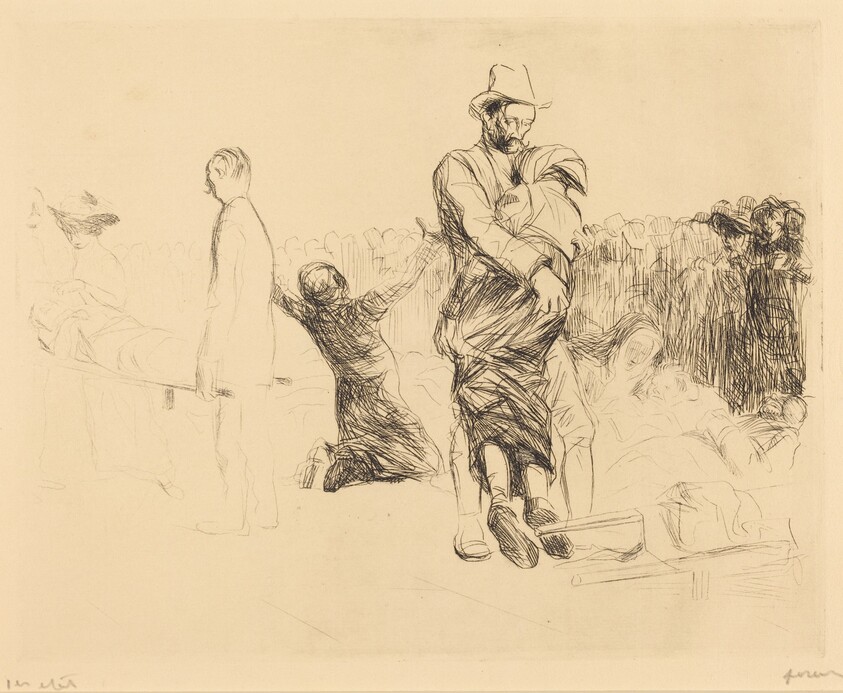 Lourdes, transport des paralysées (Lourdes, Transport of the Paralyzed)