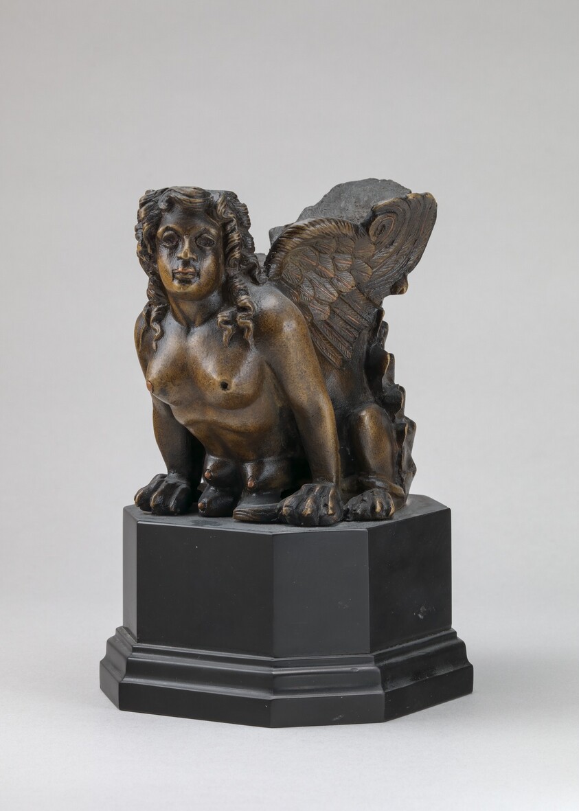 Object with Sphinx Head (Furniture Mount?)