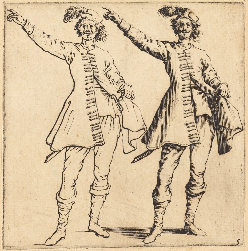 Officer, with Arm Extended, Front View