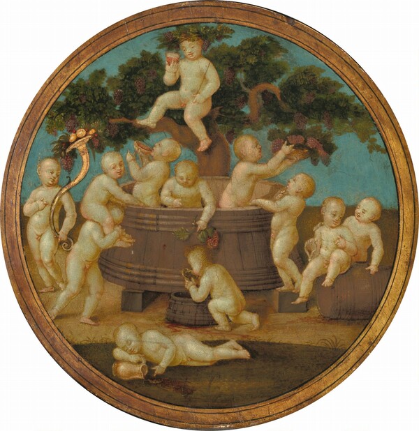 Putti with a Wine Press
