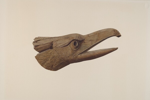 Carved Eagle Head