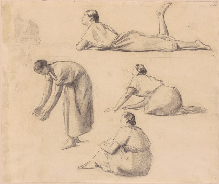 Study for "Happy Would Be the Men of the Fields, If They Knew Their Good Fortune"