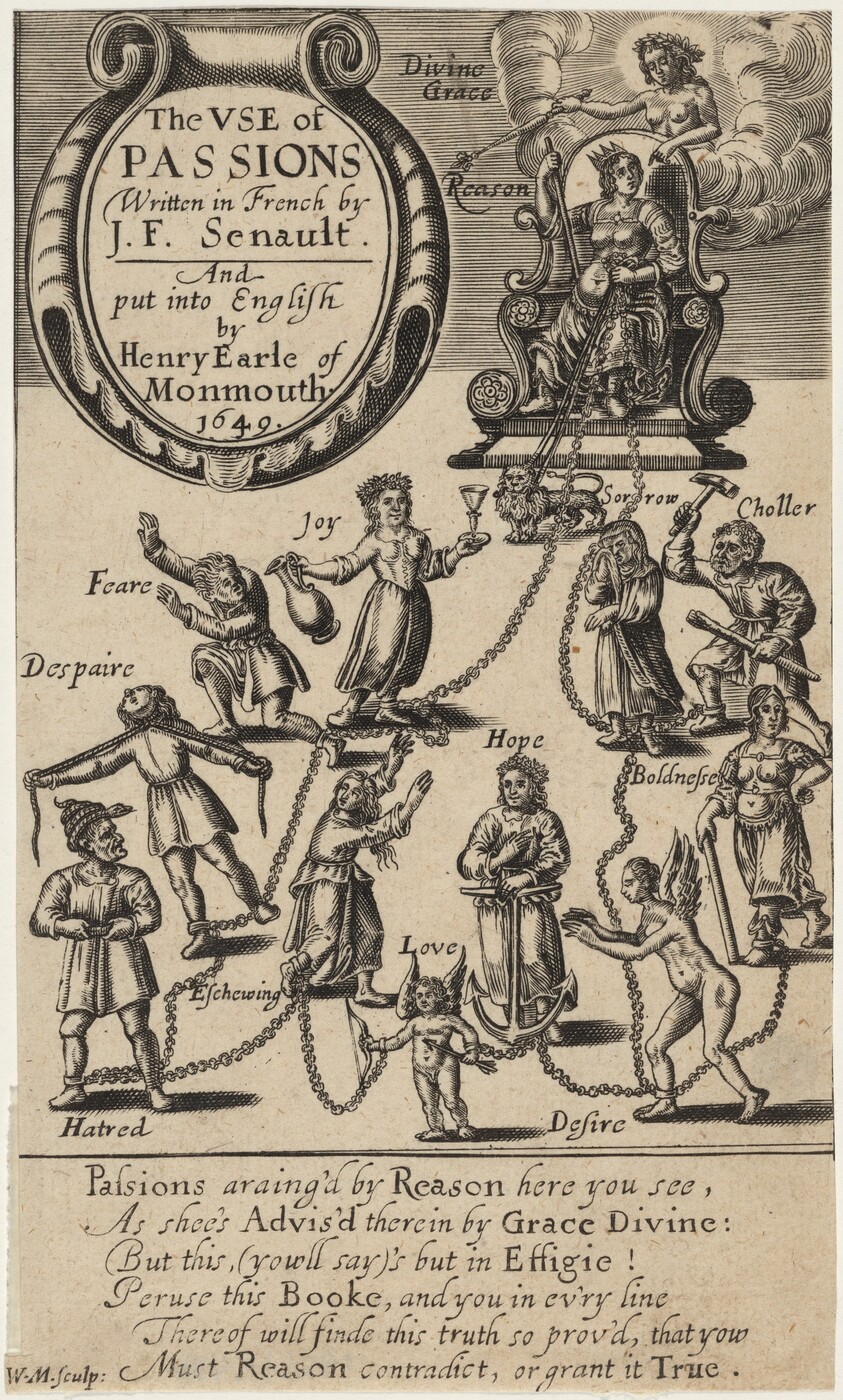 Title Page to J.F. Lenault, The Use of the Passions