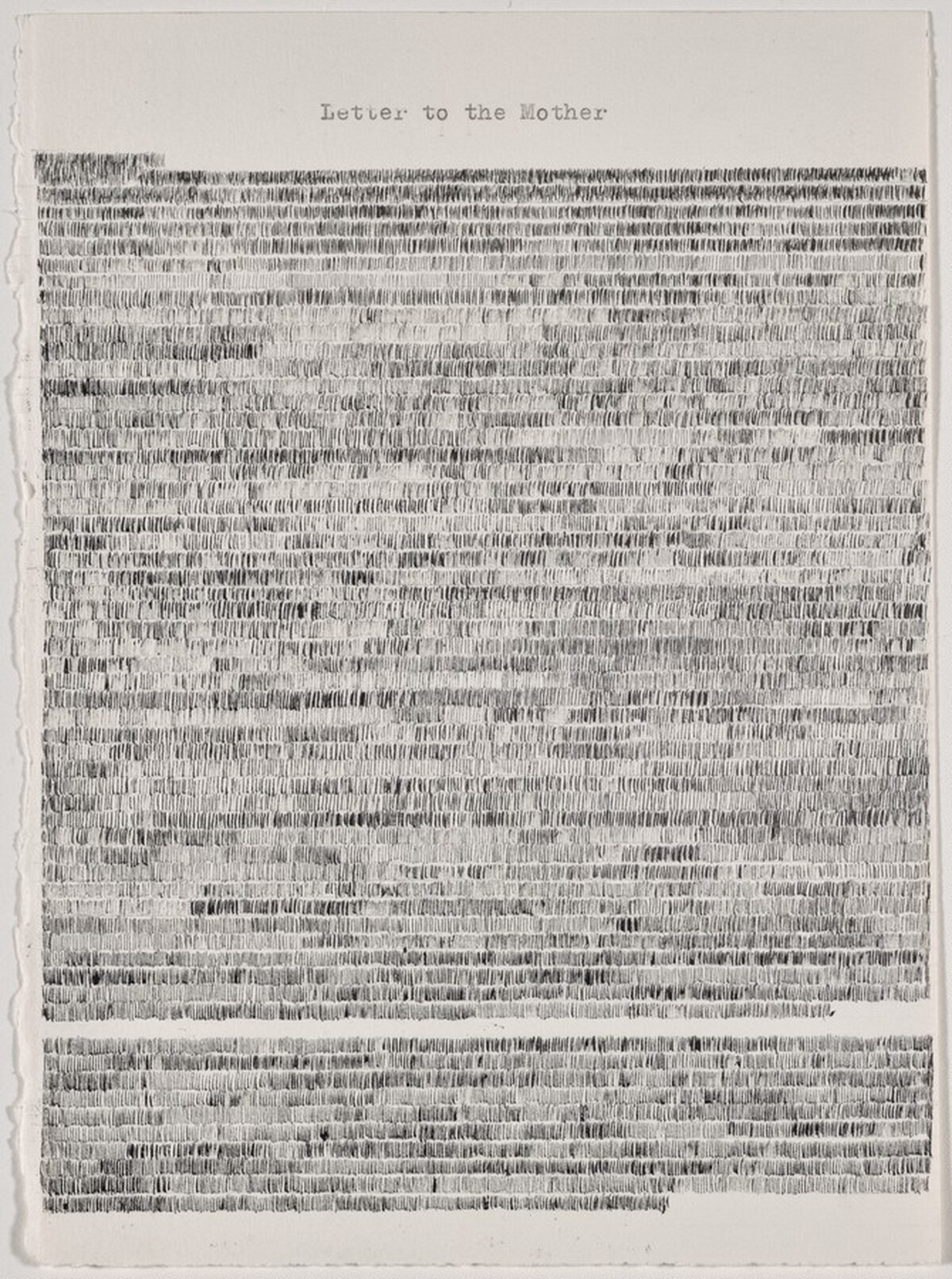 Letter to the Mother [left]