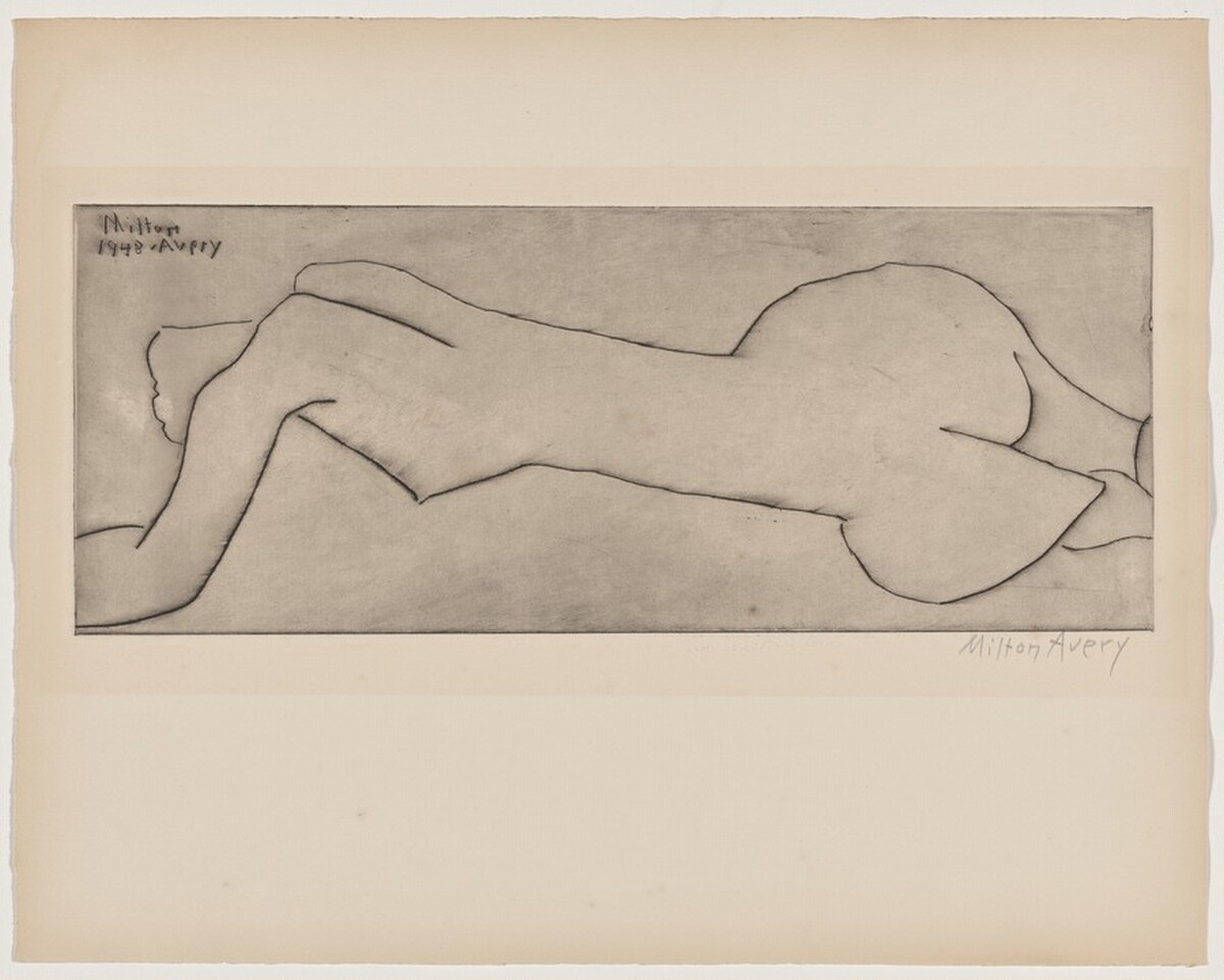 Nude with Long Torso (Reclining Nude)