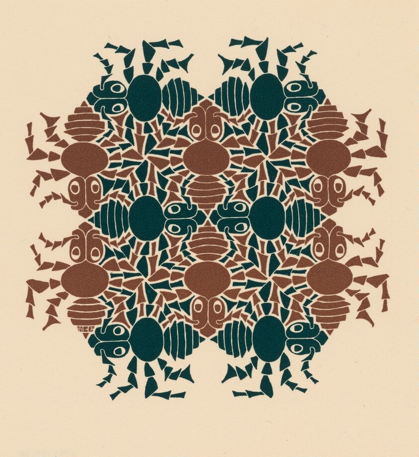 Earth, New Year's greeting-card 1953