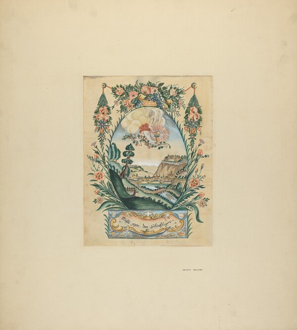 Zoar Decorative Painting: "This World and the Next"