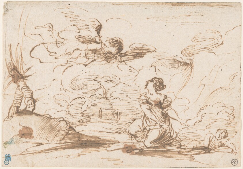 The Angel Appearing to Hagar and Ishmael in the Wilderness