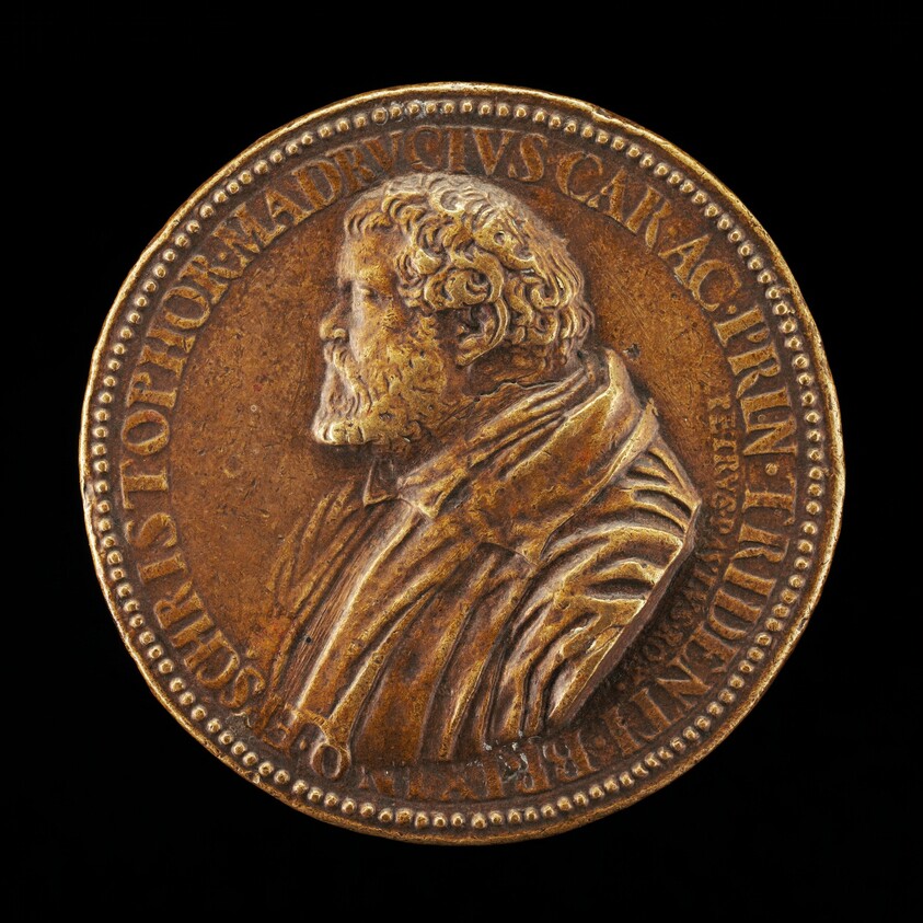 Cristoforo Madruzzo, 1512-1587, Cardinal, Prince Bishop of Trent 1539, of Brixen 1542 [obverse]