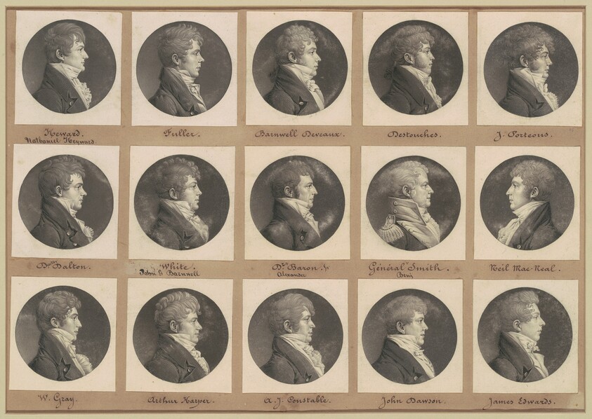 Saint-Mémin Collection of Portraits, Group 45