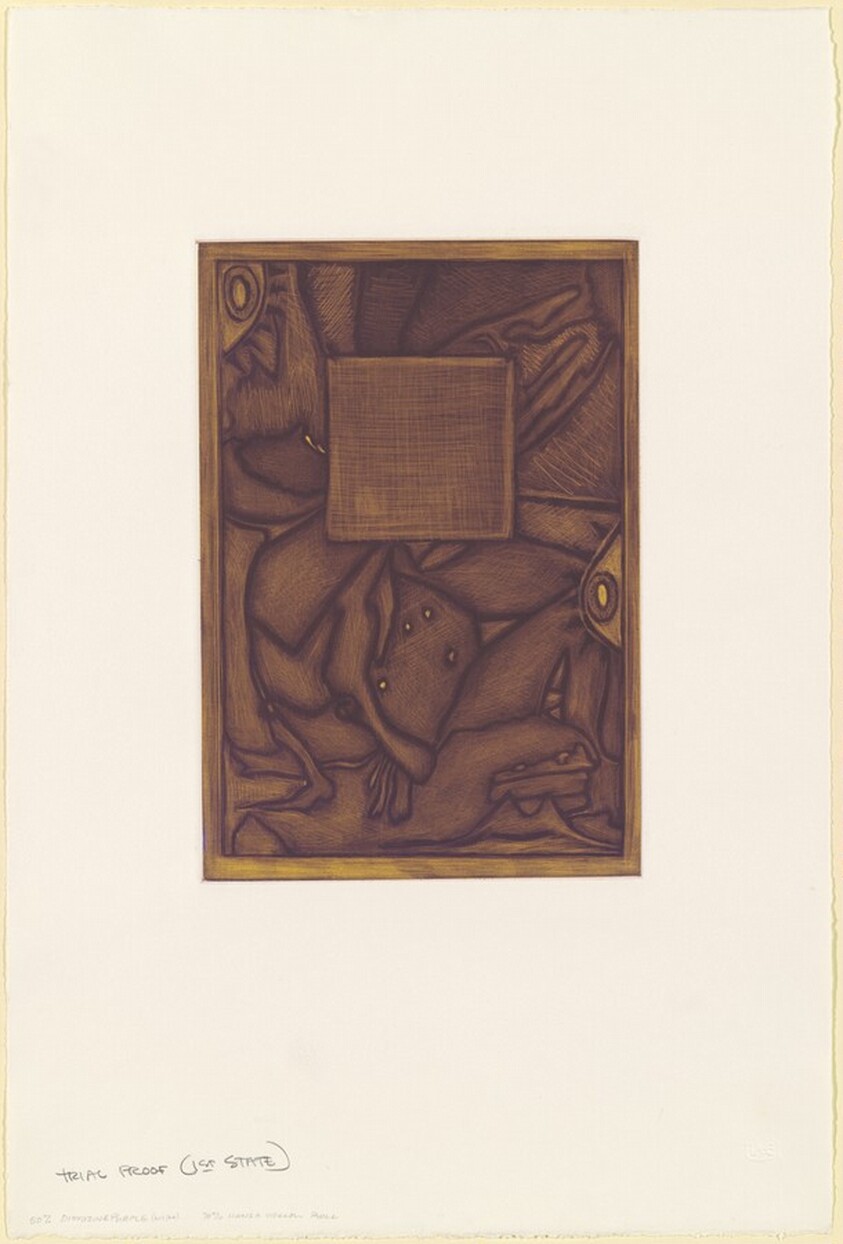 Untitled (Orange Mezzotint) [trial proof]