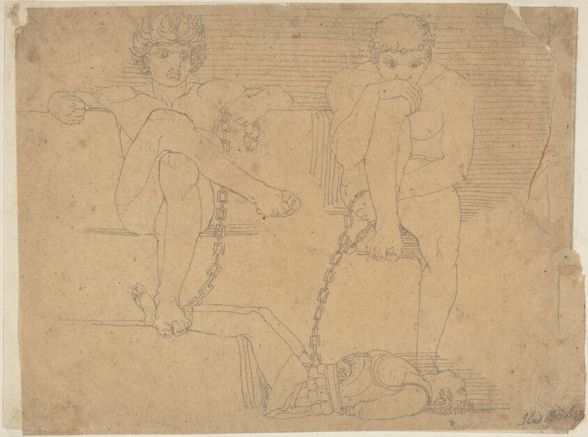 Otus and Ephialtes Holding Mars Captive