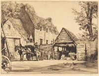 The Old Palace, Culross (Fife), Sir Muirhead Bone, 1909