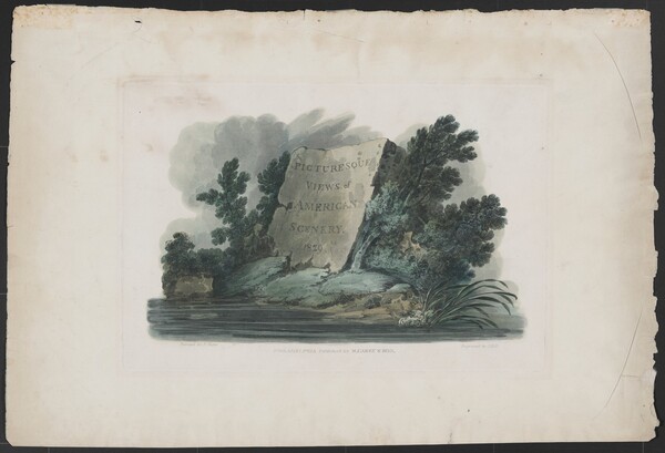 Title Page for the series "Picturesque Views of American Scenery"