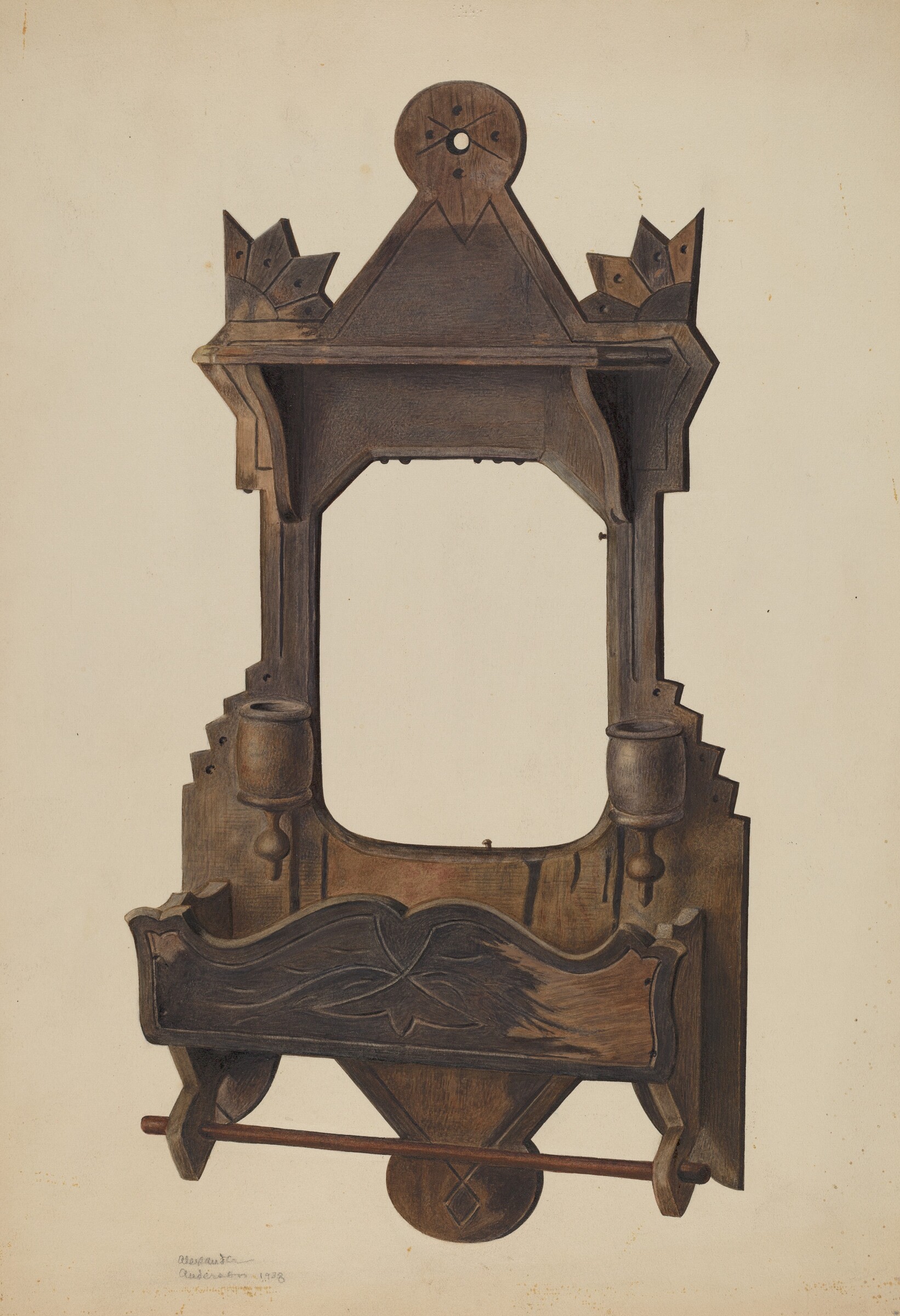 Comb Wall Case, Alexander Anderson, 1938