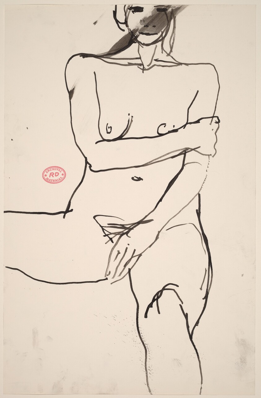untitled [female nude with right arm across chest]