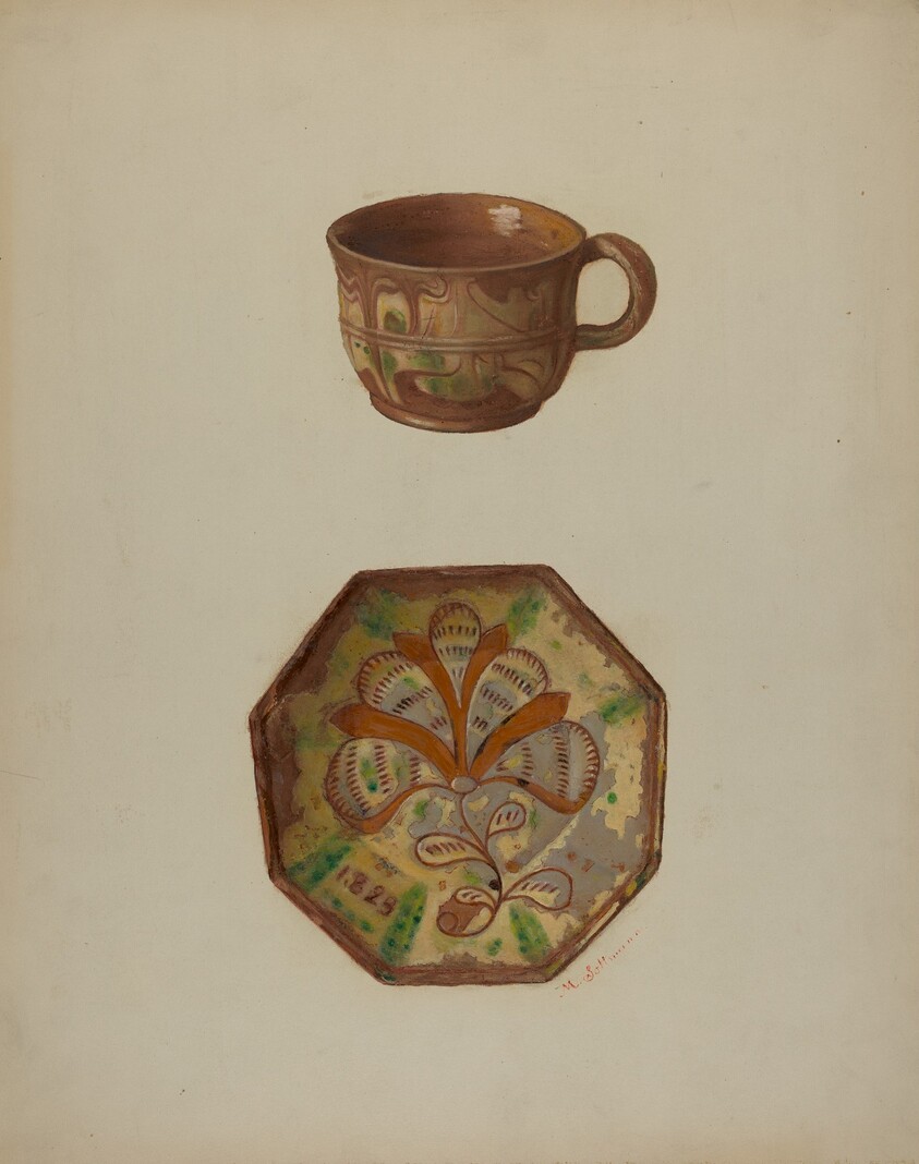 Pa. German Cup and Saucer