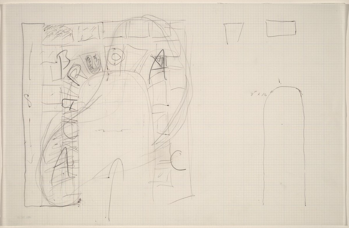 Sketch for "Building - Blocks for a Doorway"
