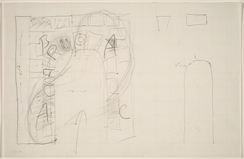 Sketch for "Building - Blocks for a Doorway"