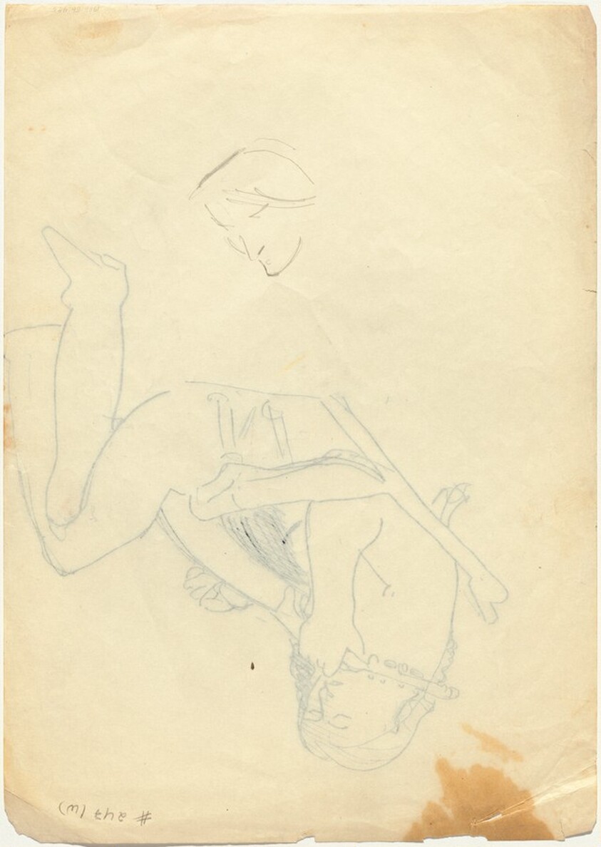 Study of a Head [verso]