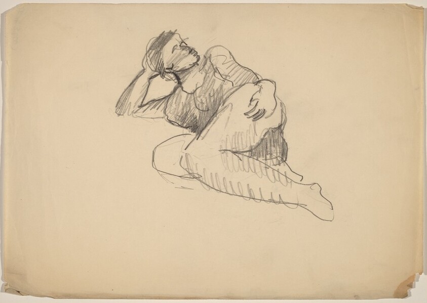 Reclining Figure Looking Right