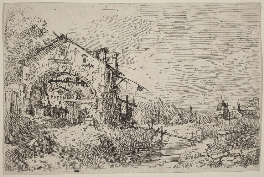 Landscape with a Woman at a Well