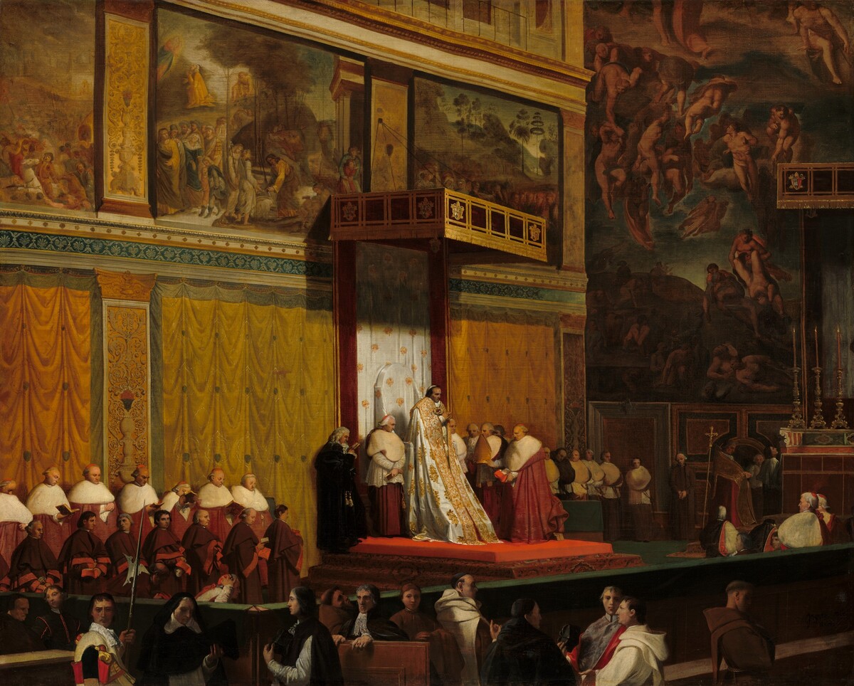 Pope Pius VII in the Sistine Chapel
