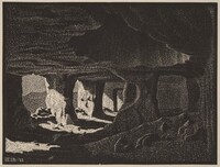 Cave Dwellings, Sicily, M.C. Escher, 1933