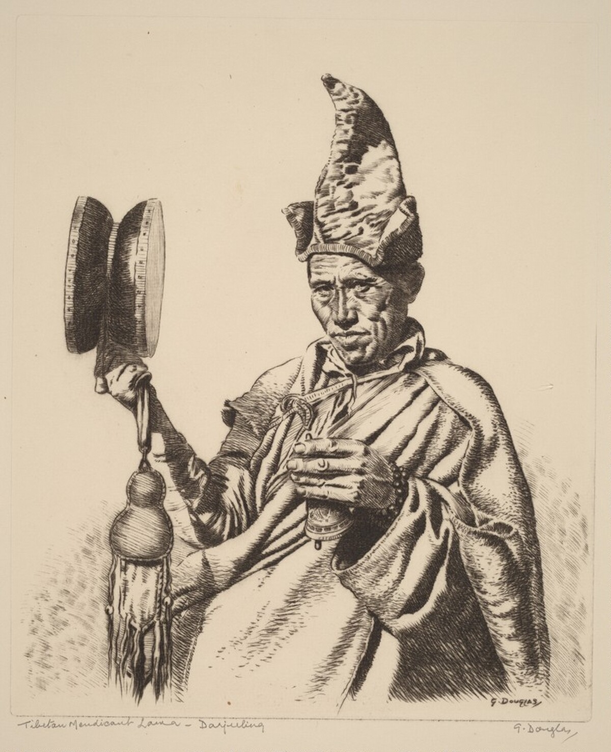 Tibetan Mendicant Lama, Darjeeling