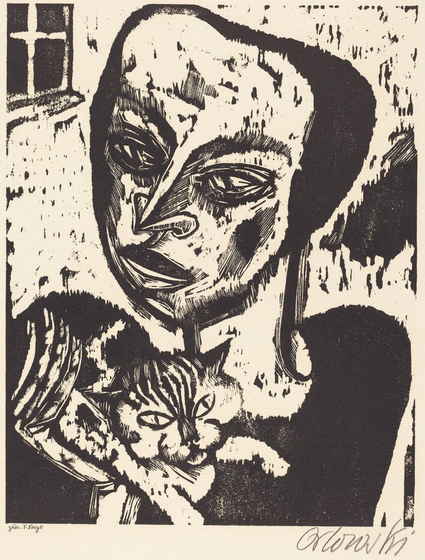 Girl with Cat