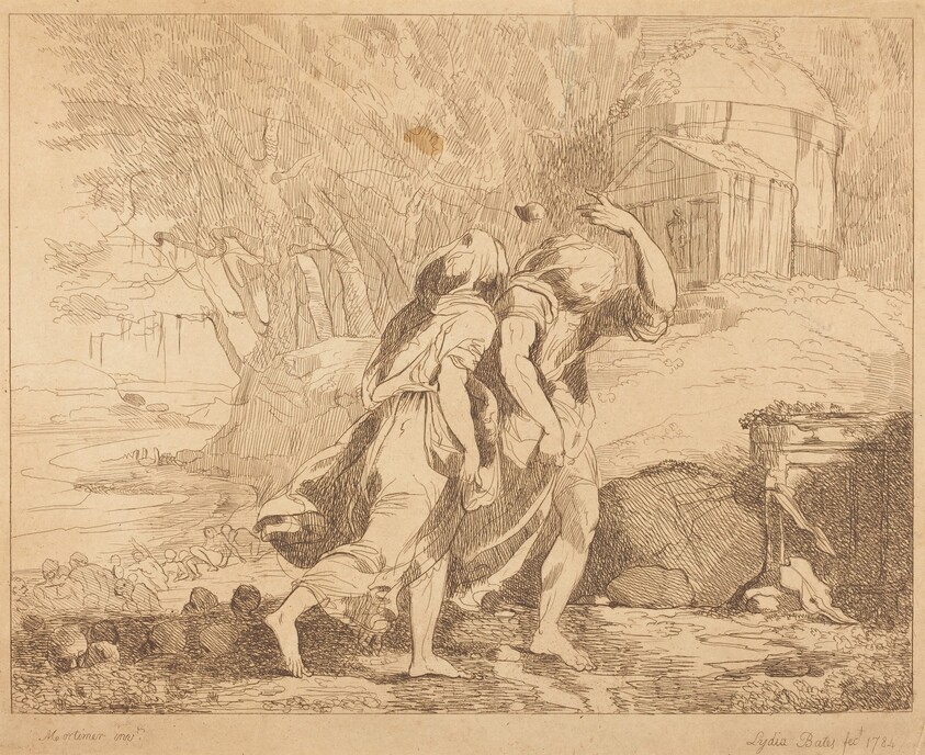 Two Fleeing Figures