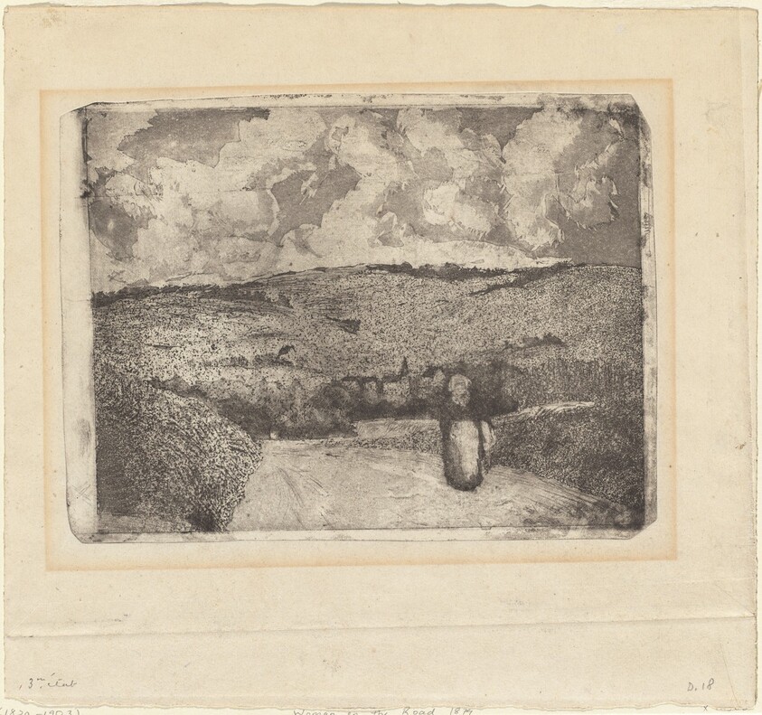 A Woman Walking along a Country Road (La Femme sur la Route)